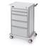 Wheeled 5-Drawer Storage Cart with 3 in. Casters Aluminum CT202-0000 - White CT202-0000