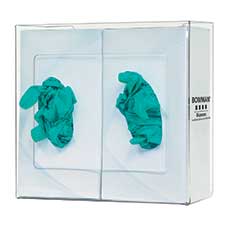 Glove Box Dispenser Double PETG Plastic GP-014 - Clear GP-014
