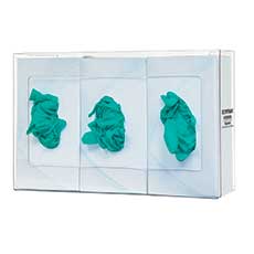 Glove Box Dispenser Triple PETG Plastic GP-015 - Clear GP-015