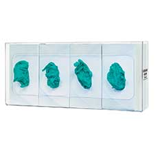 Glove Box Dispenser Quad PETG Plastic GP-061 - Clear GP-061