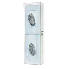 Glove Box Dispenser Double Space Saver PETG Plastic GP-106 - Clear GP-106