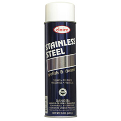 Claire Stainless Steel Polish &amp; Cleanser - (12) 15oz. Cans - CLEARANCE CL-C-84-A