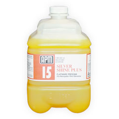 APM [1604] #15 Silver Shine Plus Flatware Presoak &amp; Detarnisher Concentrate - (6) 2 Liter Bottles