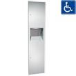 American Specialties [64676-9] SIMPLICITY™ Surface Mounted Paper Towel Dispenser &amp; Waste Receptacle