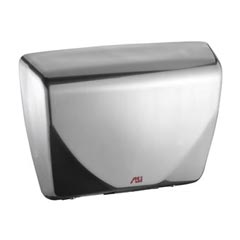 American Specialties [0185-92] ROVAL™ Surface Mounted High-Speed Automatic Hand Dryer - 115/240V - Bright Stainless Steel