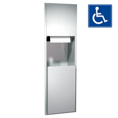 American Specialties [04692A] Automatic Roll Paper Towel Dispenser and Waste Receptacle ASI-04692A