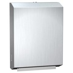 American Specialties [0210] Traditional™ Stainless Steel C-Fold/Multi-Fold Paper Towel Dispenser - Satin Finish