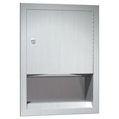 American Specialties [0457] Traditional™ Recessed Stainless Steel C-Fold/Multi-Fold Paper Towel Dispenser - Satin Finish