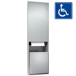 American Specialties [046921A] Auto Recessed Roll Towel Dispenser & Waste Receptacle ASI-046921A