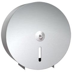 American Specialties [0042] Stainless Steel Surface Mounted Single Jumbo Roll Toilet Tissue Dispenser - 10" Roll Diameter