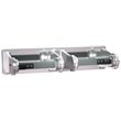 American Specialties [0715] Chrome-Plated Steel Surface Mounted Dual Roll Toilet Tissue Dispenser - 5 1/4" Roll Diameter