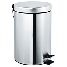 Waste Receptacle w/ Pedal Activated Cover - Bright Finish ASI-7317