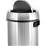 17-Gallon Stainless Steel Trash Can with Swing Lid