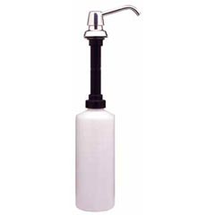 Bobrick [B-822] Contura® Series Stainless Steel Lavatory-Mounted Liquid Soap Dispenser - 4" Spout