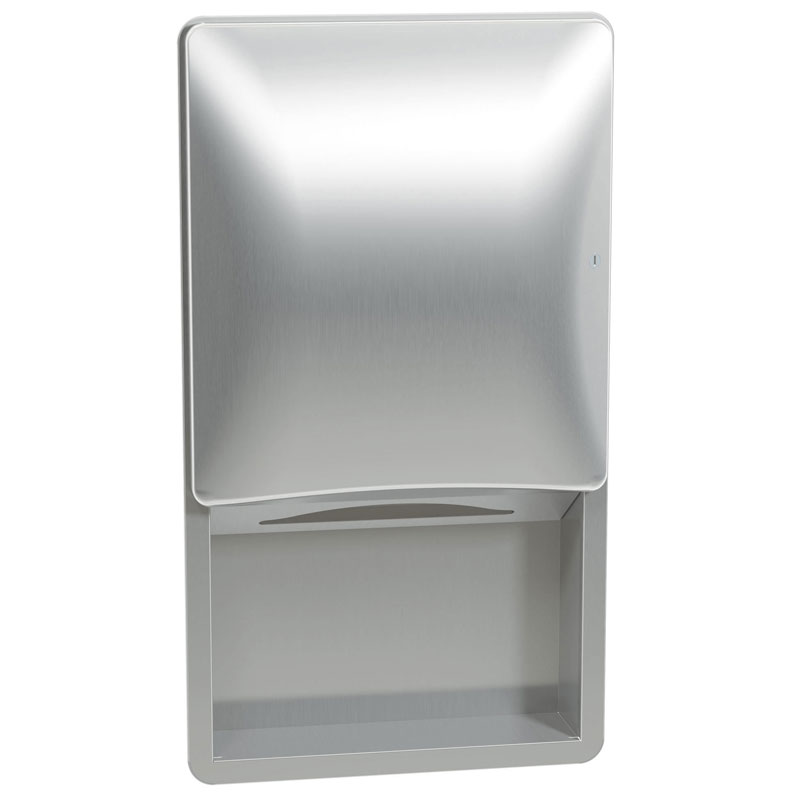 Bradley Diplomat Recessed Folded Paper Towel Dispenser UnoClean