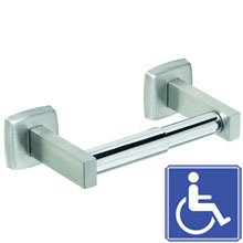 Stainless Steel Single Roll Toilet Tissue Holder - Polished