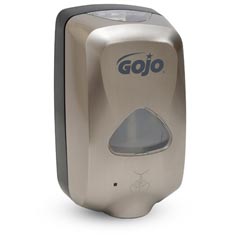 GOJO® [2789-12] TFX™ 1200ml Touch-Free Foaming Handwash Soap Dispenser - Nickel Finish