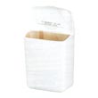 HOSPECO [250/201W] Plastic Convertible Sanitary Napkin Disposal Receptacle - White HOS250/201W