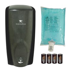 Technical Concepts [750334] AutoFoam™ Touch-Free Enriched Foam Soap Dispenser Starter Kit - Black w/ Black Insert
