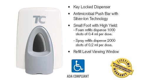 Technical Concepts CleanSeat Toilet Seat & Handle Cleaner - Dispenser