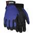 MCR Safety Mechanics Clarino Synthetic Leather Palm Gloves X-Large - Blue/Black 900XLMG