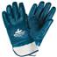 (12) MCR Safety Predator Nitrile Gloves Fully Coated Rough Finish Large - Blue 9761RMG