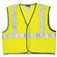 MCR Safety Luminator Class 2 Economy Solid Mesh Vest Large - Lime VCL2MLLRC
