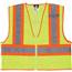 MCR Safety Luminator Class 2 Two-Tone Mesh Vest Large - Lime WCCL2LLRC