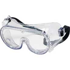 MCR Safety Chemical Splash Goggles with Indirect Vent and Rubber Strap - Clear 2230RC