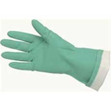 (12) MCR Nitri-Chem Unsupported Nitrile Gloves 15 Mil Flock Lined X-Large - Green 5320MG