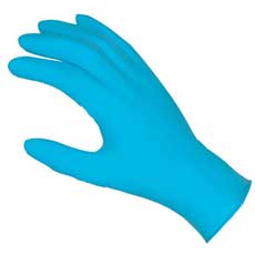 MCR Safety NitriShield Disposable Nitrile Gloves 4 Mil Powder-Free X-Large - Blue 6015XLMG