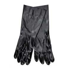 (12) MCR Safety Industrial Grade Supported PVC Gloves 18 in. Gauntlets Large - Black 6218MG