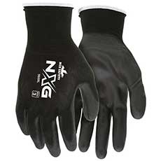 MCR Safety NXG PU Gloves Large - Black 9669LMG