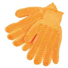 (12) MCR Safety Honey Grip String Knit Gloves Medium - Orange 9675MMMG