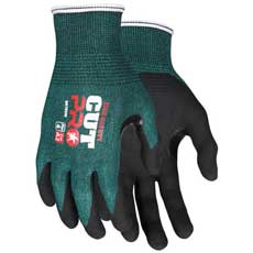 MCR Cut Pro Nitrile Palm Coated Gloves with Hypermax Shell Large - Green/Black 96782LMG