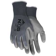 (12) MCR Safety NXG PU Gloves Large - Gray 9696LMG