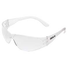 MCR Safety Checklite Eyewear Clear Frame, Indoor/Outdoor Clear Mirror Lens CL119C