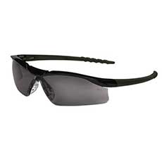 MCR Safety Dallas Eyewear Black Frame Lens - Gray DL112C