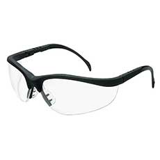 MCR Safety Klondike Eyewear Black Frame Anti-Fog Lens - Clear KD110AFC