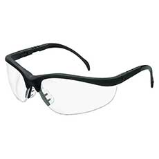 MCR Safety Klondike Eyewear Black Frame Lens - Clear KD110C