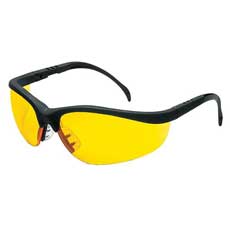 MCR Safety Klondike Eyewear Black Frame, Amber Lens KD114C