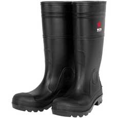 MCR Safety 14 in. PVC Boots Steel Toe Size 10 - Black PBS12010RC