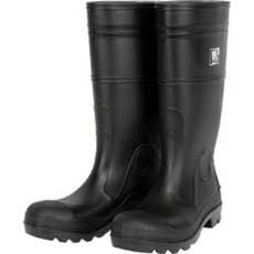 MCR Safety 14 in. PVC Boots Steel Toe Size 12 - Black PBS12012RC