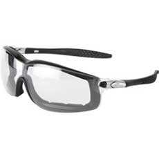 MCR Safety Rattler Goggles Black Frame Anti-Fog Lens - Clear RT110AFC