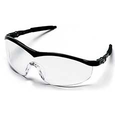 MCR Safety ST1 Series Eyewear Black Frame Anti-Fog Lens - Clear ST110AFC
