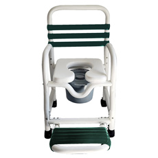 Mor DNE-310-3TWL-HA-FF-FG Infection Control Hygienic Access Shower Commode Chair DNE-310-3TWL-HA-FF-FG