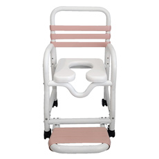 Mor DNE-310-3TWL-HA-NC-FF-MV Infection Control Hygienic Access Shower Commode Chair DNE-310-3TWL-HA-NC-FF-MV