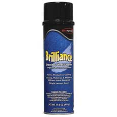 QuestSpecialty Brilliance Oil-Based Stainless Steel Cleaner Aerosol 14.5 Oz. 249001QC
