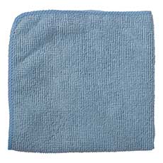 Rubbermaid Commercial 12 x 12 in. Microfiber Light Duty Cloth - Blue RCP1820579