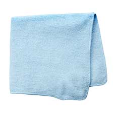Rubbermaid Commercial 16 x 16 in. Microfiber Light Duty Cloth - Blue RCP1820583